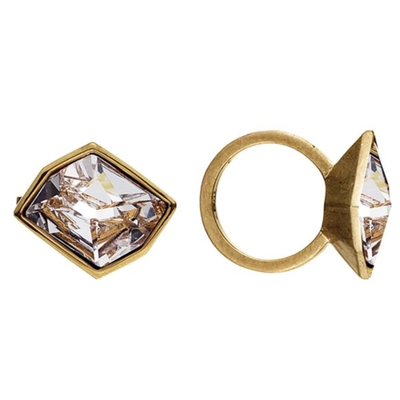 Dyrberg/Kern Phena huge Swarovski crystal ring - Picture 3 of 7